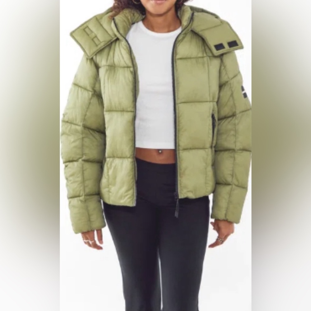 NWT IETS FRANS Ripstop Puffer Coat In Khaki Size M